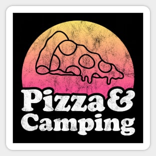 Pizza Lover Pizza and Camping Sticker